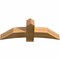 Ekena Millwork Bellingham Rough Sawn Timber Gable Bracket, Western Red Cedar, 48"W x 18"H x 6"D x 6"F, 9/12 Pitch GBW048X18X0606BEL00RWR - alternate 2
